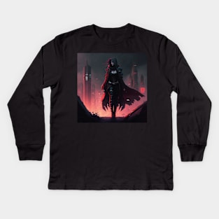 cyberpunk Kids Long Sleeve T-Shirt